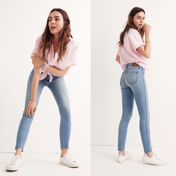 Madewell Denim - Madewell 9” High Rise Skinny Seamed Step-hem Jeans